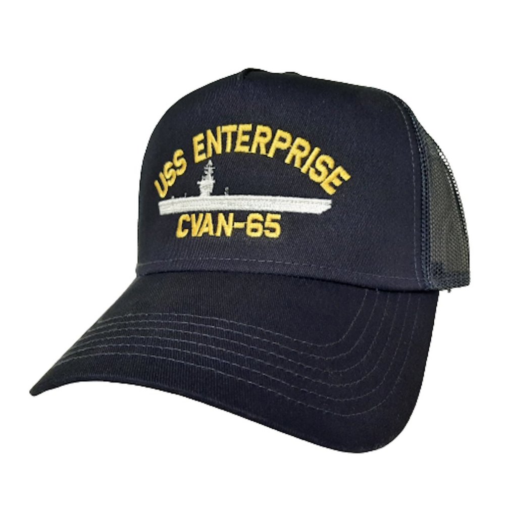 USS Enterprise CVAN-65 Baseball Cap Hat Mesh Snapb